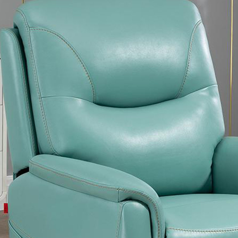 Keever, Blue Faux Leather