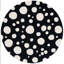 Tapis noir / ivoire Kavika-559141487