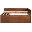 Lit de jour avec noyer pratique Space Saver - taille fonctionnelle tiroirs et tablettes en noyer-580638724-580638726