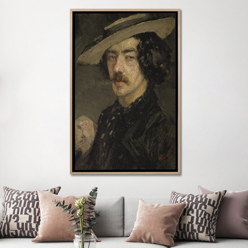 Print, 152.4 cm H x 101.6 cm W x 4.445 cm D, Natural Wood
