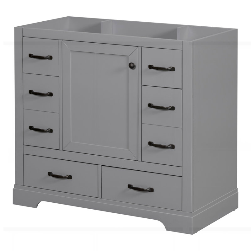 Meuble-lavabo 36 po sans lavabo, Gris