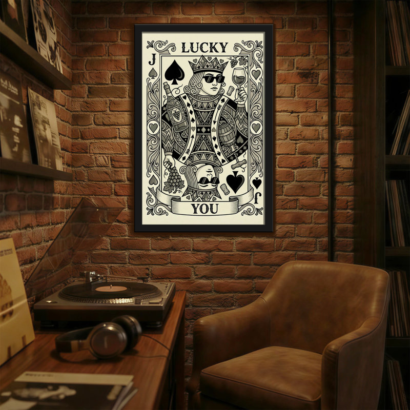 Impression de carte Fashion Lucky Jack, H 24 po x l 16 po