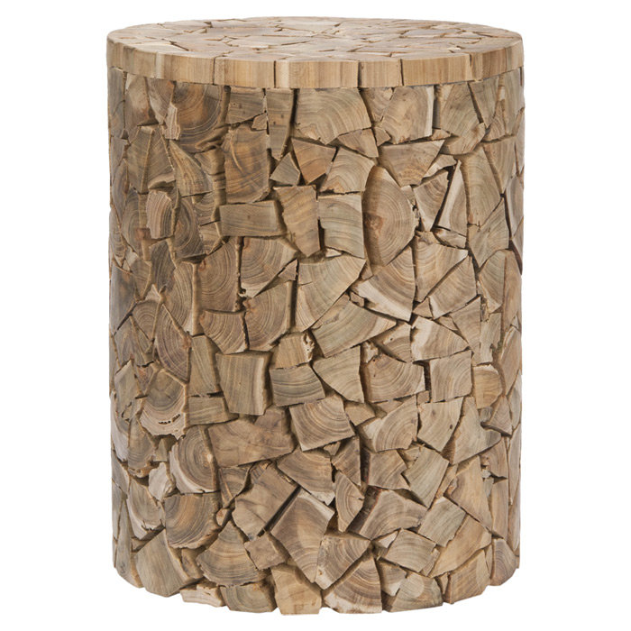 Tabouret d'appoint en bois massif