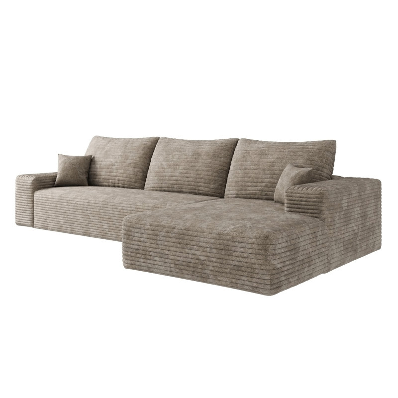 Canapé modulaire 95 "Cloud, 94.1" W, Black Fabric