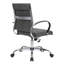 Fauteuil de bureau à dossier moyen en faux cuir Mulkey-1401446318