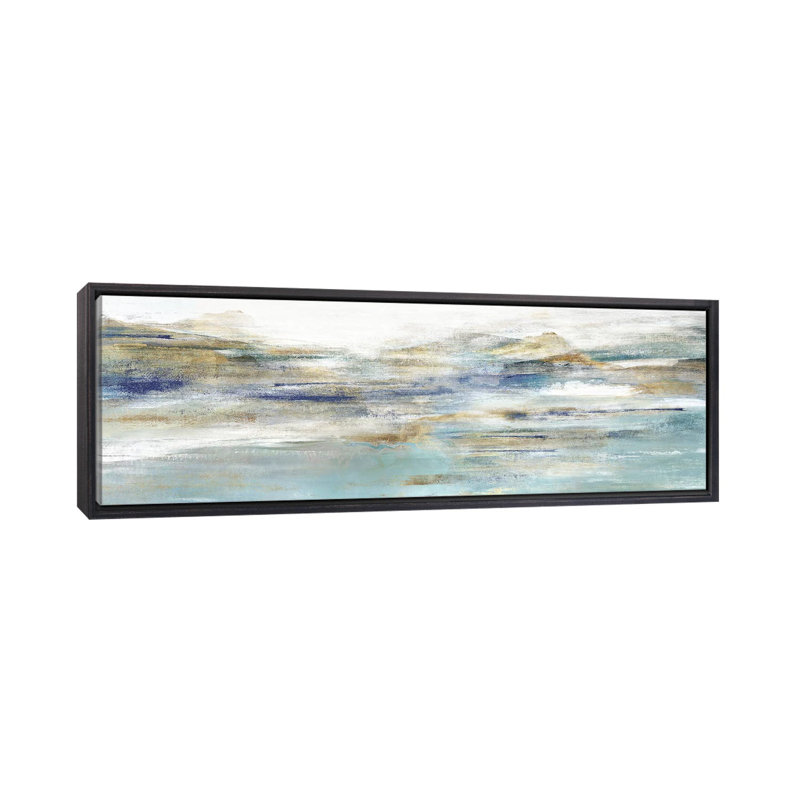 «Once a Clear III» par Isabelle Z - impression d'art graphique panoramique, H 16 po x l 48 po x 1,5 po