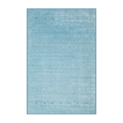 Tapis de zone bleu contemporain