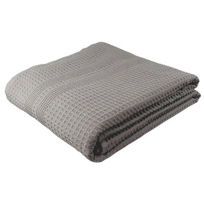 Waffle Bath Sheet – Extra Large, 100% Natural Cotton Super Absorbent & Quick Drying, Classic Style