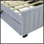 Lit plateforme tapissier simple en velours