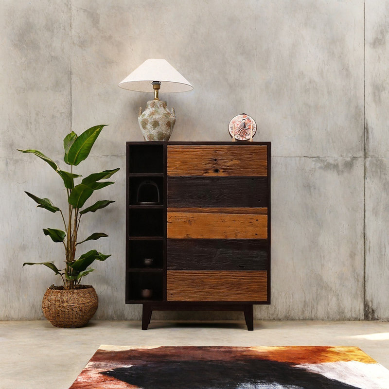 Armoire décorative vintage wabi-Sabi