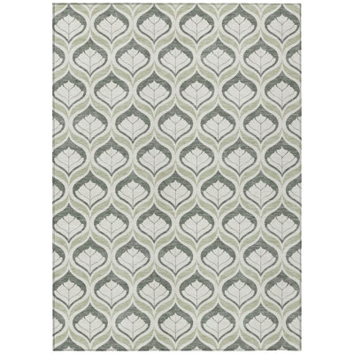 Machine Washable Indoor/Outdoor Jourdan ACN2379 Geometric Rug