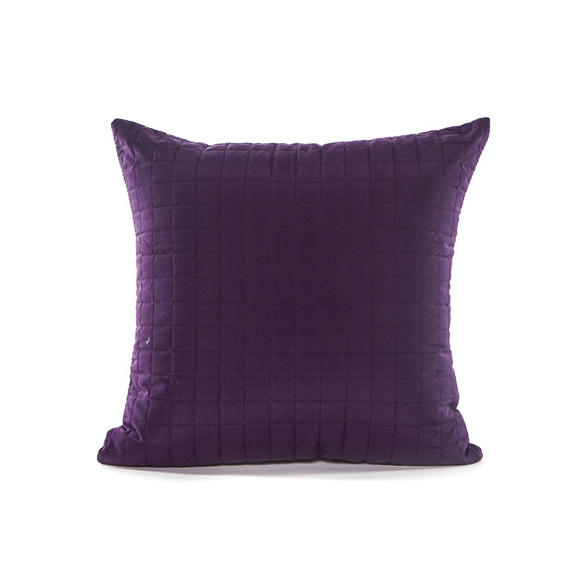 Grid Throw Pillow, Purple