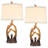 Ezzard Rustic Antler Table Lamps