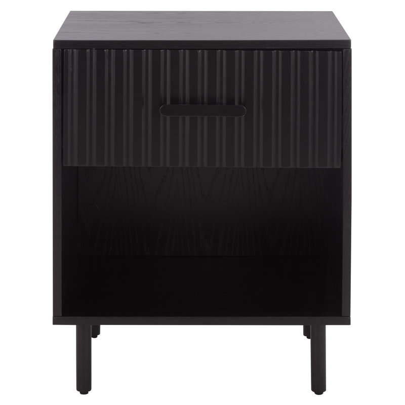 Table de chevet 1 tiroir Amelin, Noir
