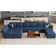 Kapun 169.4'' Large U-Shaped Variable Sectional Couch Module Polyester Blend Sofa with Storage