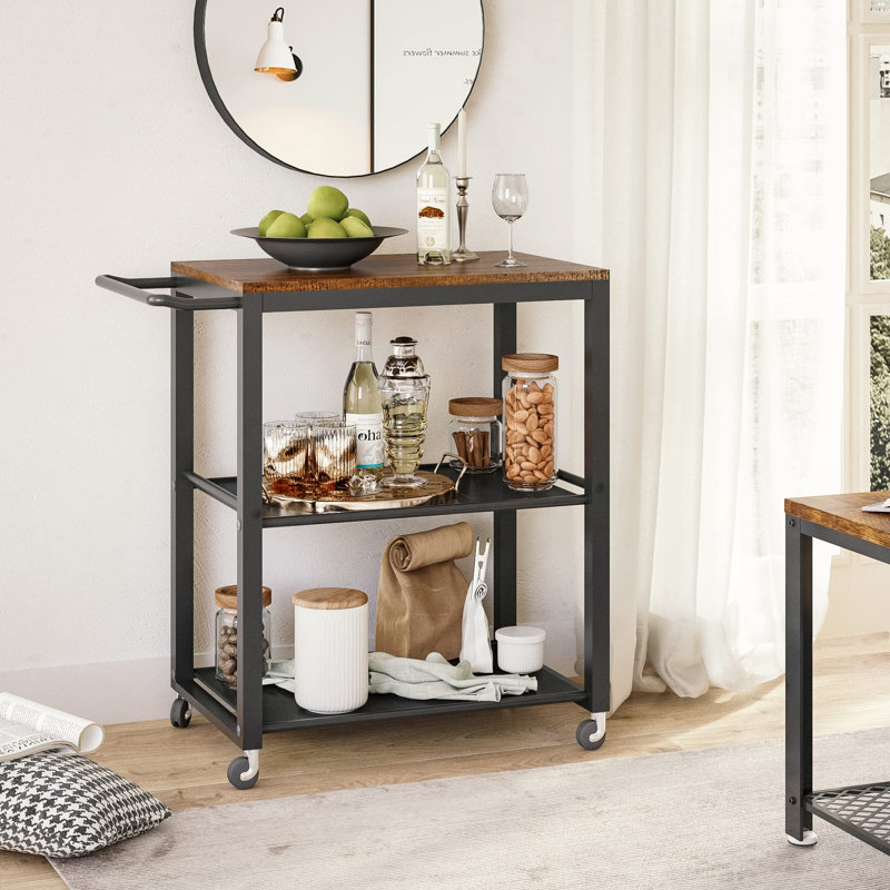 Alissah Metal Bar Cart