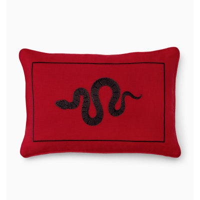 Year Of The Snake Linen Lumbar Pillow Cover & Insert