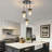Levona 3-Light Water Hammered Glass Dimmable Kitchen Island Pendant-811534898