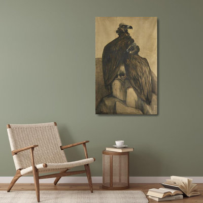Lark Manor™ Hoytema, Theo van Gallery Wrapped Canvas Art Titled: Two Arabian Vultures 58147