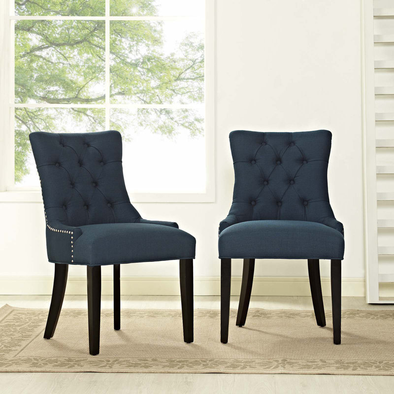 Regent Fabric Dining Chair, Azure
