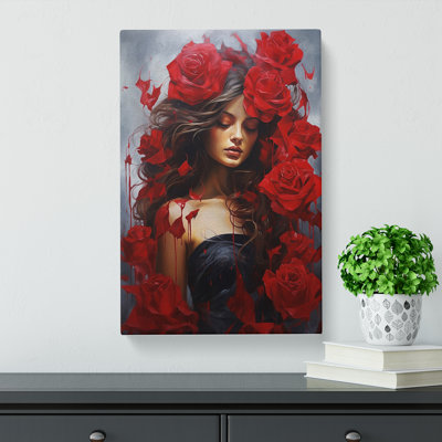 Rose Contemporary - Wrapped Canvas