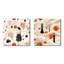 Gedrie - Ensemble de 2 collages carrés abstraits-101849591-101849587