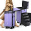 	Table de manucure de bureau de manucure de bureau de voyage BYooTIQUE avec 4 tiroirs de rangement verrouillables-110189015