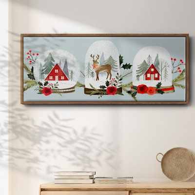 «Snow Globe Village Collection D», toile encadrée