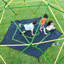 Centre de jeu à dôme d'escalade géométrique 13 pi, tour d'escalade pour enfants avec hamac, support en acier résistant à la rouille et aux rayons UV de 1000 lb-111282357