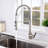 Pull Down Single Handle Kitchen Faucet-15858028