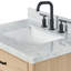Meuble-lavabo simple en bois massif 30 po avec plateau en marbre de Carrare 1,5 po Tidworth-1010499896-1028089730