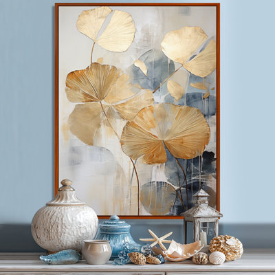 Plamier beige moderne I - art mural bord de mer tropical
