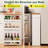 4 Tier White Slim Storage Cart with Handle, 7.9''W Slide Out Storage Rolling Utility Cart-112181173-112181172