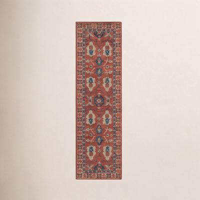 Adrien Red Beige Blue Hand-Tufted Wool Rug
