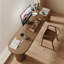 Bureau moderne et simple en bois massif-136012583