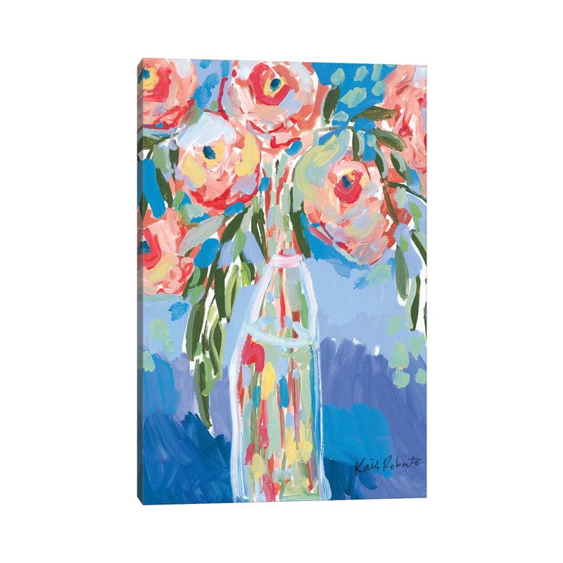 Watermelon Blooms by Kait Roberts - Wrapped Canvas Print, 30.48cm H x 20.32cm W x 1.91cm D