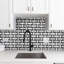 Carreau de mosaïque en porcelaine polie Stately Tre Basketweave 9,5 po x 14 po-72531483