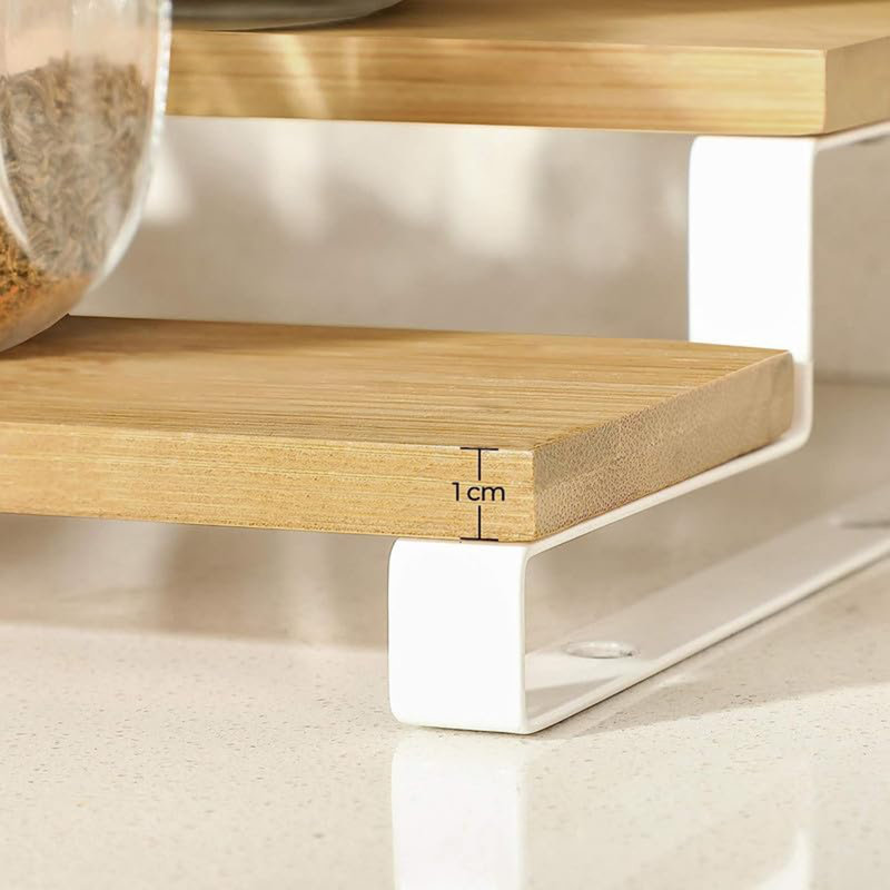 Freestanding Spice Rack, White