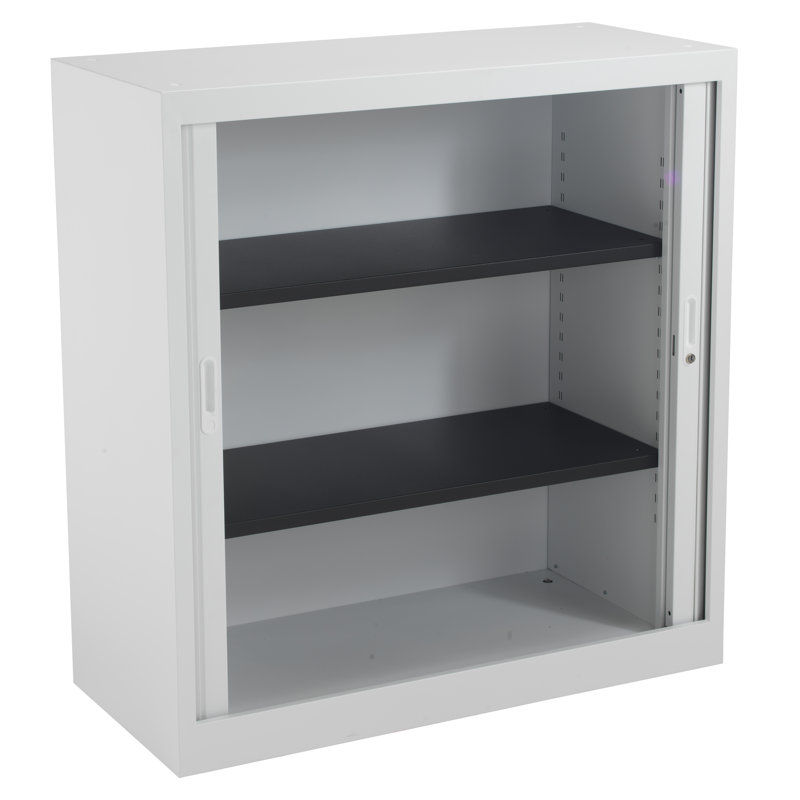 2 -Door 2 -Shelf, White