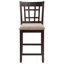 Chaise de comptoir en bois brun clair et espresso Guntersville-18368812