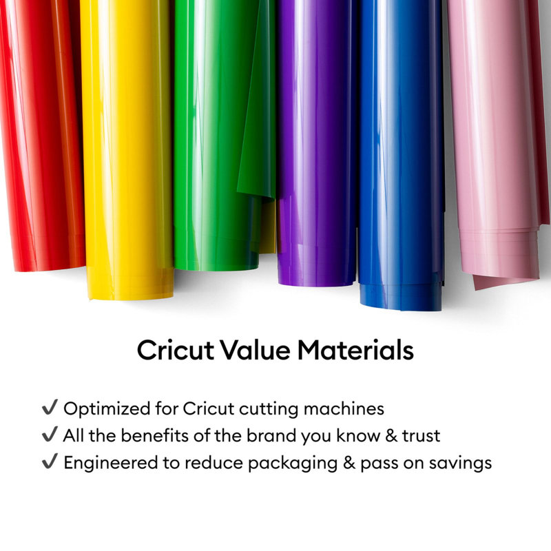 Vinyle thermocollant Cricut Value, violet, 30,5 cm x 3 m, 1 unité