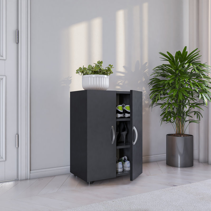 6 Pair Shoe Storage Cabinet, Anthracite