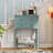 Narrow Console Table, Slim Sofa Table With Three Storage Drawers And Bottom Shelf-105500985