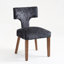 Ensemble de 2 chaises d'appoint rembourrées en tissu de lin campagnard avec structure en bois franc-2146337810