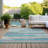 Malchow Washable Striped Indoor / Outdoor Rug-95715792