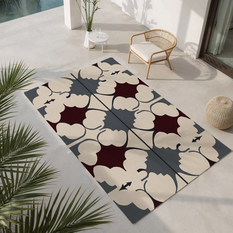 Tapis intérieur et extérieur Meticulous Curve, Rectangulaire 2 pi x 3 pi