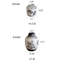 Vase de table beige 17,7 po