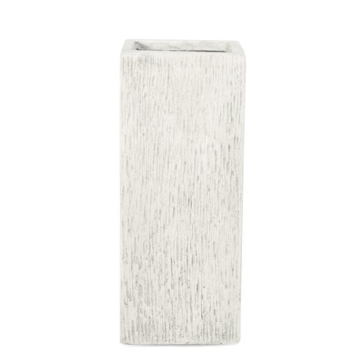 Magnesium Oxide Plant Holder - 8X8x20 In, 9.36 Lbs Antique White, Weather For Flowers, Herbs, Succulents, Vegetables No Assembly Required On Unboxing And Delivery 8"X8"X20" Garden Planter 9.36Lb &