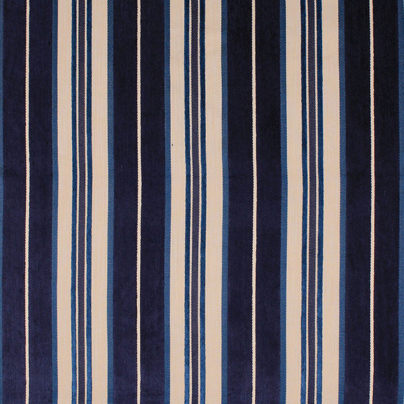 Prive Neapolitan Stripe Fabric, Indigo