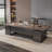Tan+Black Rectangular Solid Wood+Iron desks-108218837-108218840